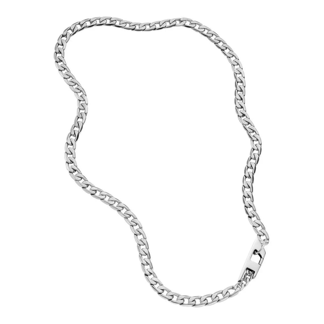 Diesel Bijoux Collier Homme - DX1497040 - Acier Argent | Homme Colliers Et Pendentifs
