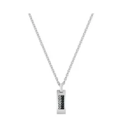 Jourdan Collier Homme JH160011N - AUSTRALIS - Acier Argent | Homme Colliers Et Pendentifs