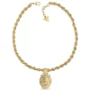 Guess Bijoux Collier homme JUMN01305JWYG LION KING Acier Doré | Homme Colliers Et Pendentifs