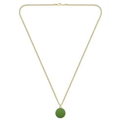 Lacoste Collier Homme Vigor - 2040448 Acier Doré, Vert | Homme Colliers Et Pendentifs