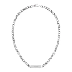 Tommy Hilfiger Bijoux Collier Homme Tommy Hilfiger Clash - 2790577 Acier Argent | Homme Colliers Et Pendentifs