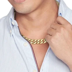 Tommy Hilfiger Bijoux Collier Homme Tommy Hilfiger Wild - 2790636 Acier Doré | Homme Colliers Et Pendentifs