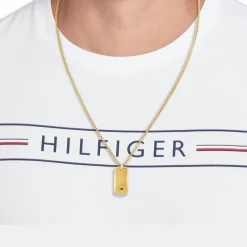Tommy Hilfiger Bijoux Collier Homme Tommy Hilfiger Jameson - 2790628 Acier Doré | Homme Colliers Et Pendentifs
