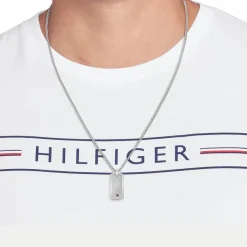 Tommy Hilfiger Bijoux Collier Homme Tommy Hilfiger Jameson - 2790627 Acier Argent | Homme Colliers Et Pendentifs