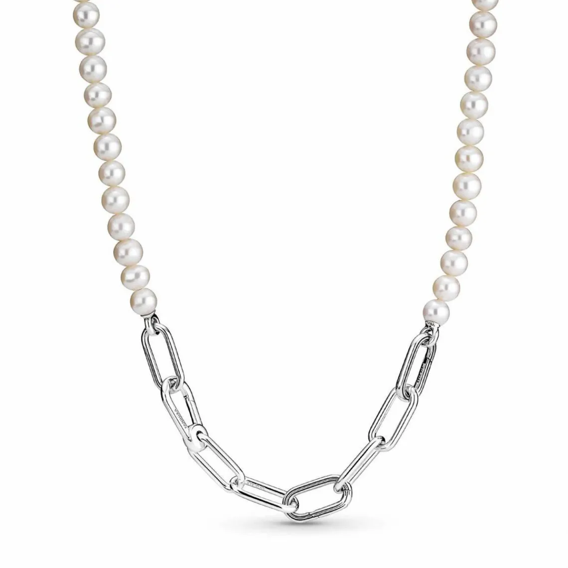 Pandora Collier Link et Perles culture d'eau douce ME | Femme Collier Et Pendentif