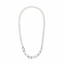Pandora Collier Link et Perles culture d'eau douce ME | Femme Collier Et Pendentif