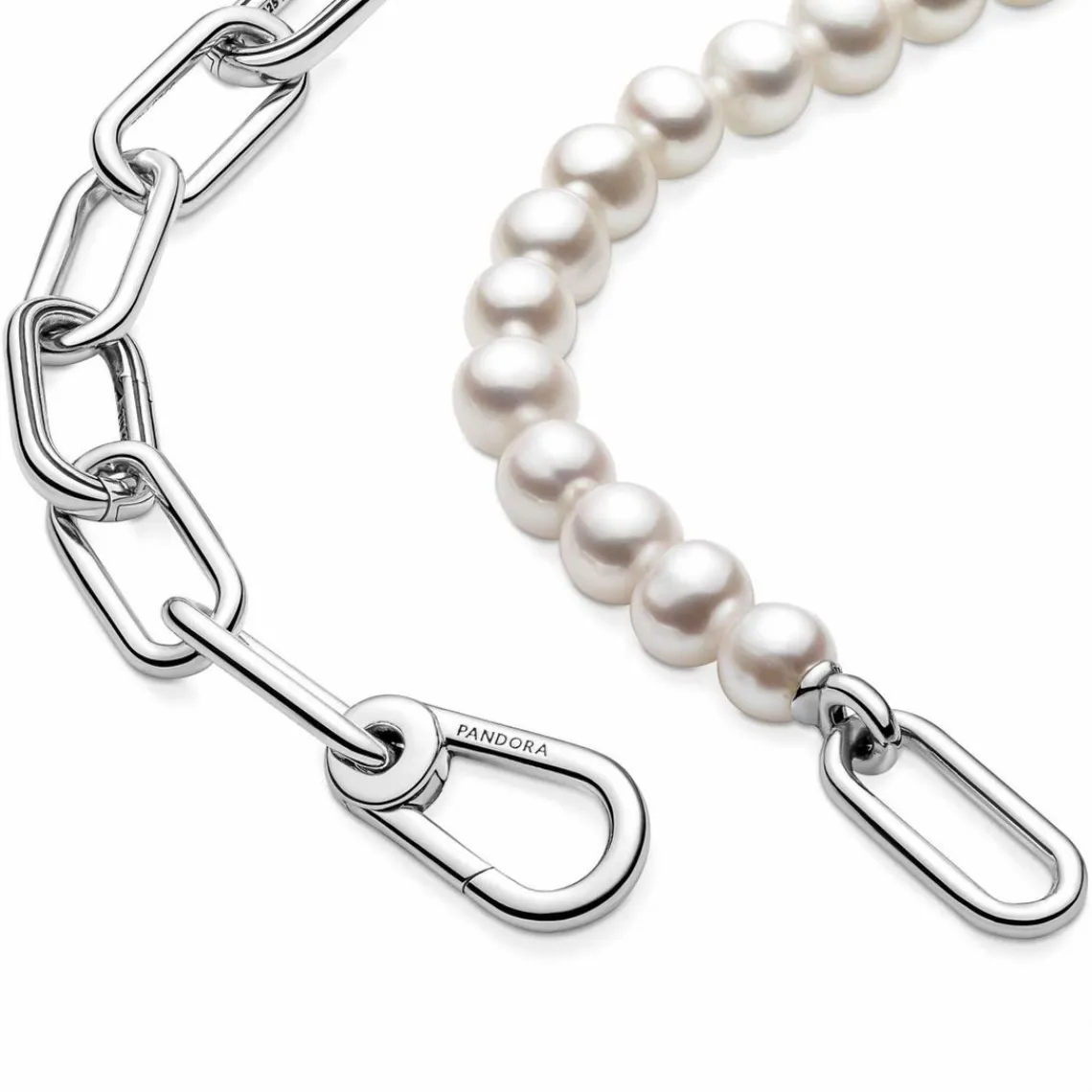 Pandora Collier Link et Perles culture d'eau douce ME | Femme Collier Et Pendentif