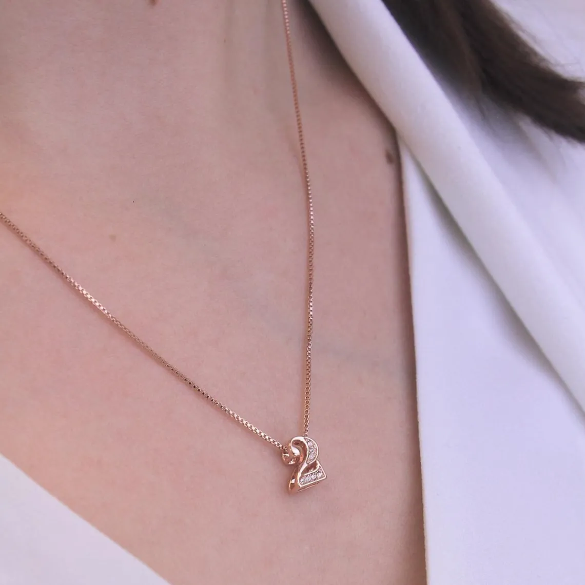 MYC-Paris Collier Number 2 Or Rose | Femme Collier Et Pendentif