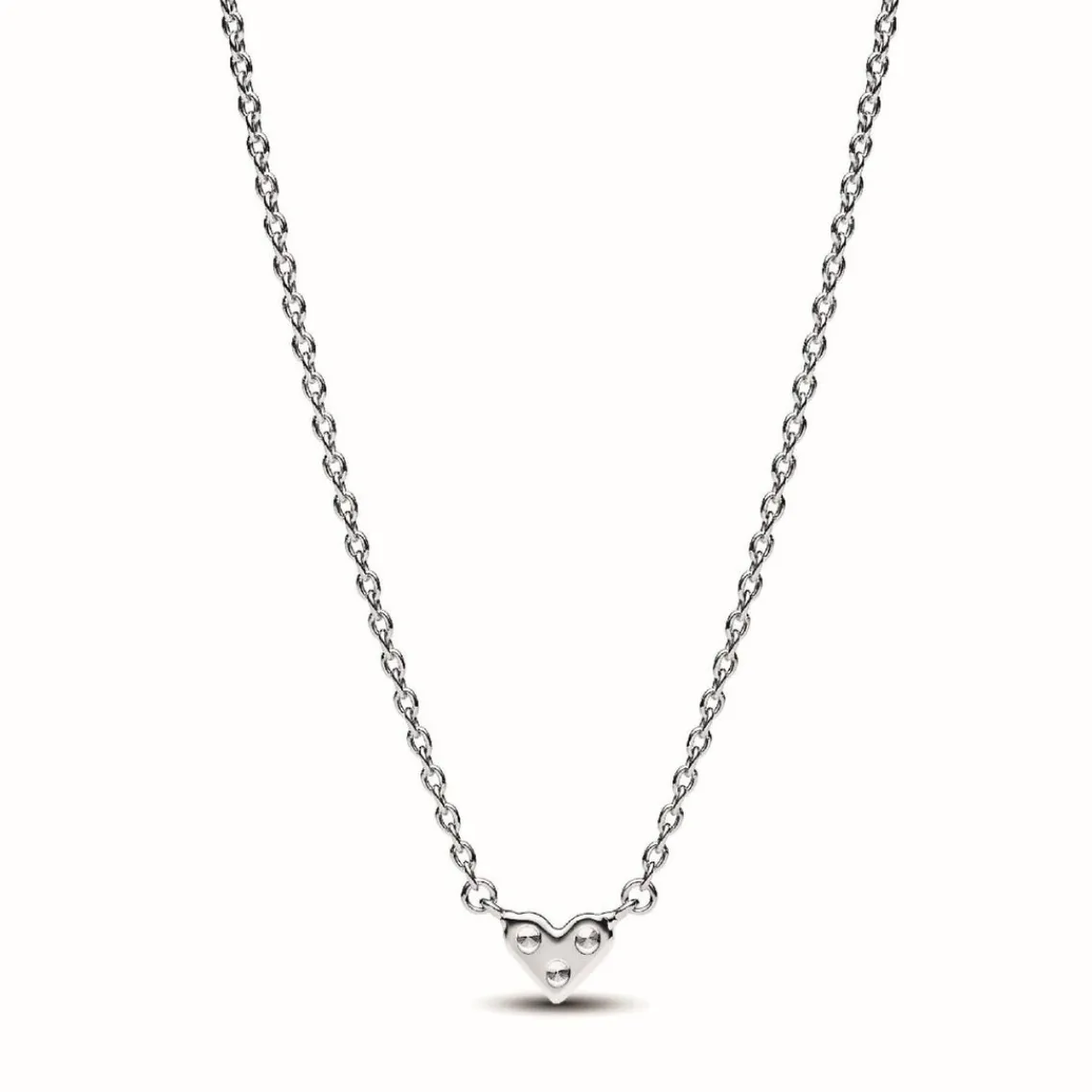 Pandora Collier Timeless - Cœur Trois Pierres en Argent 925/1000 | Femme Collier Et Pendentif