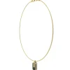 Guess Bijoux Collier Racer Tag Acier Doré Et Fibre De Carbone | Homme Colliers Et Pendentifs
