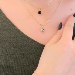 MYC-Paris Collier Simple Square Or | Femme Collier Et Pendentif