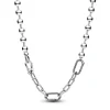 Pandora Collier Sphère Métallique et Link ME | Femme Collier Et Pendentif