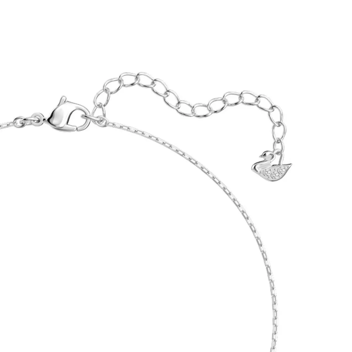 Swarovski Bijoux Collier Swarovski 5517117 - Collier métal rhodié blanc cristaux sertis Femme | Femme Collier Et Pendentif
