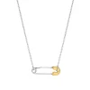 Ti Sento Collier - 34048SY Argent Bicolore Épingle | Femme Collier Et Pendentif