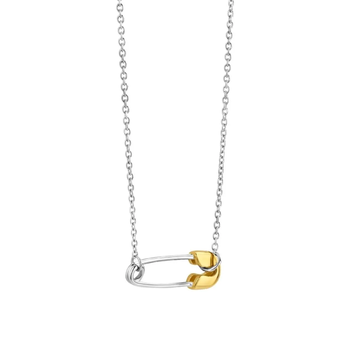 Ti Sento Collier - 34048SY Argent Bicolore Épingle | Femme Collier Et Pendentif