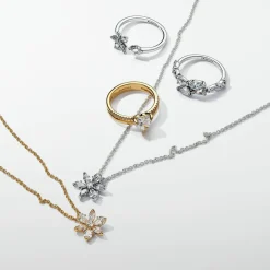 Pandora Collier avec Pendentif Herbier Scintillant | Femme Collier Et Pendentif