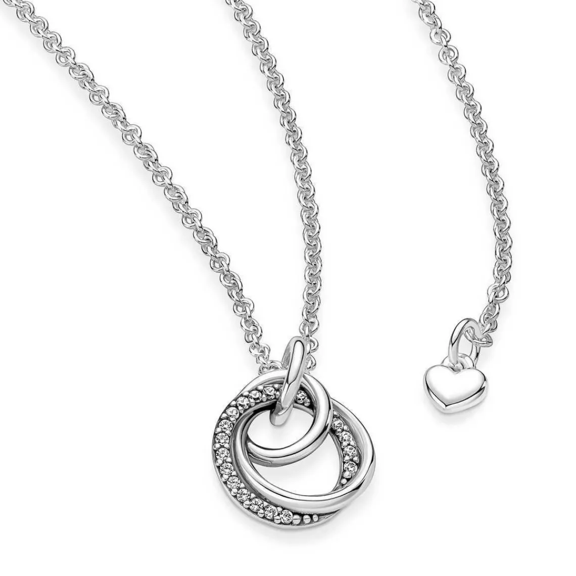 Pandora Collier avec Pendentif Moments - Cercles Ma Famille pour Toujours | Femme Collier Et Pendentif