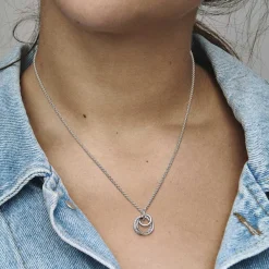 Pandora Collier avec Pendentif Moments - Cercles Ma Famille pour Toujours | Femme Collier Et Pendentif