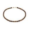 Sloya Collier Blima en pierres Oeil de Tigre | Femme Collier Et Pendentif