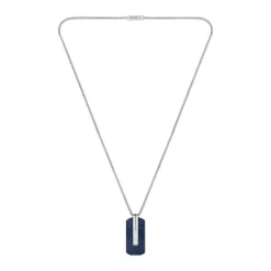 Boss Bijoux Collier Homme avec Pendentif Bleu | Homme Colliers Et Pendentifs
