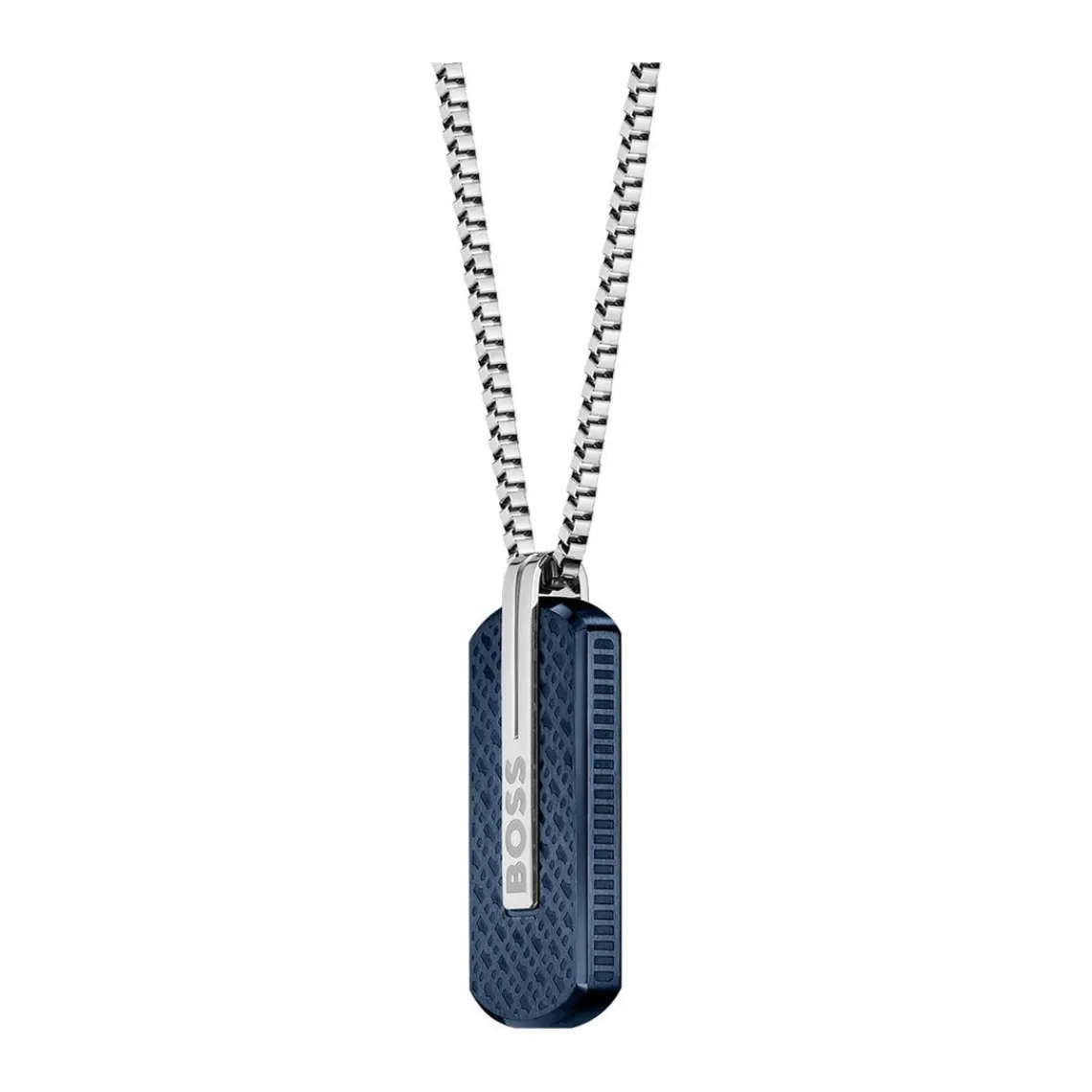 Boss Bijoux Collier Homme avec Pendentif Bleu | Homme Colliers Et Pendentifs