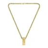 Boss Bijoux Collier Homme en Acier Doré | Homme Colliers Et Pendentifs