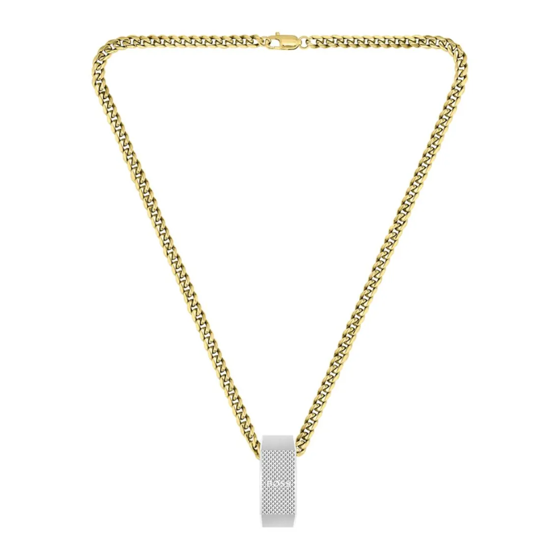 Boss Bijoux Collier Homme en Acier Doré | Homme Colliers Et Pendentifs
