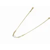 Clyda Bijoux Collier Charme Acier Doré Perle D'Eau Douce Et Chaine | Femme Collier Et Pendentif
