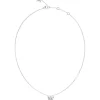 Guess Bijoux Collier Chrysalis Acier Rhodié Et Papillon Pavé De Zircons Cubiques | Femme Collier Et Pendentif