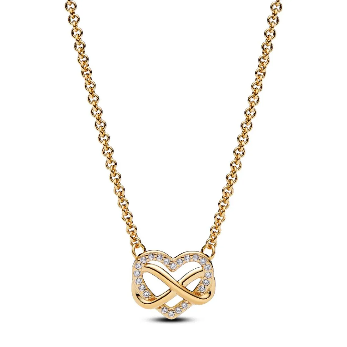 Pandora Collier Cœur de l’Infini Scintillant | Femme Collier Et Pendentif