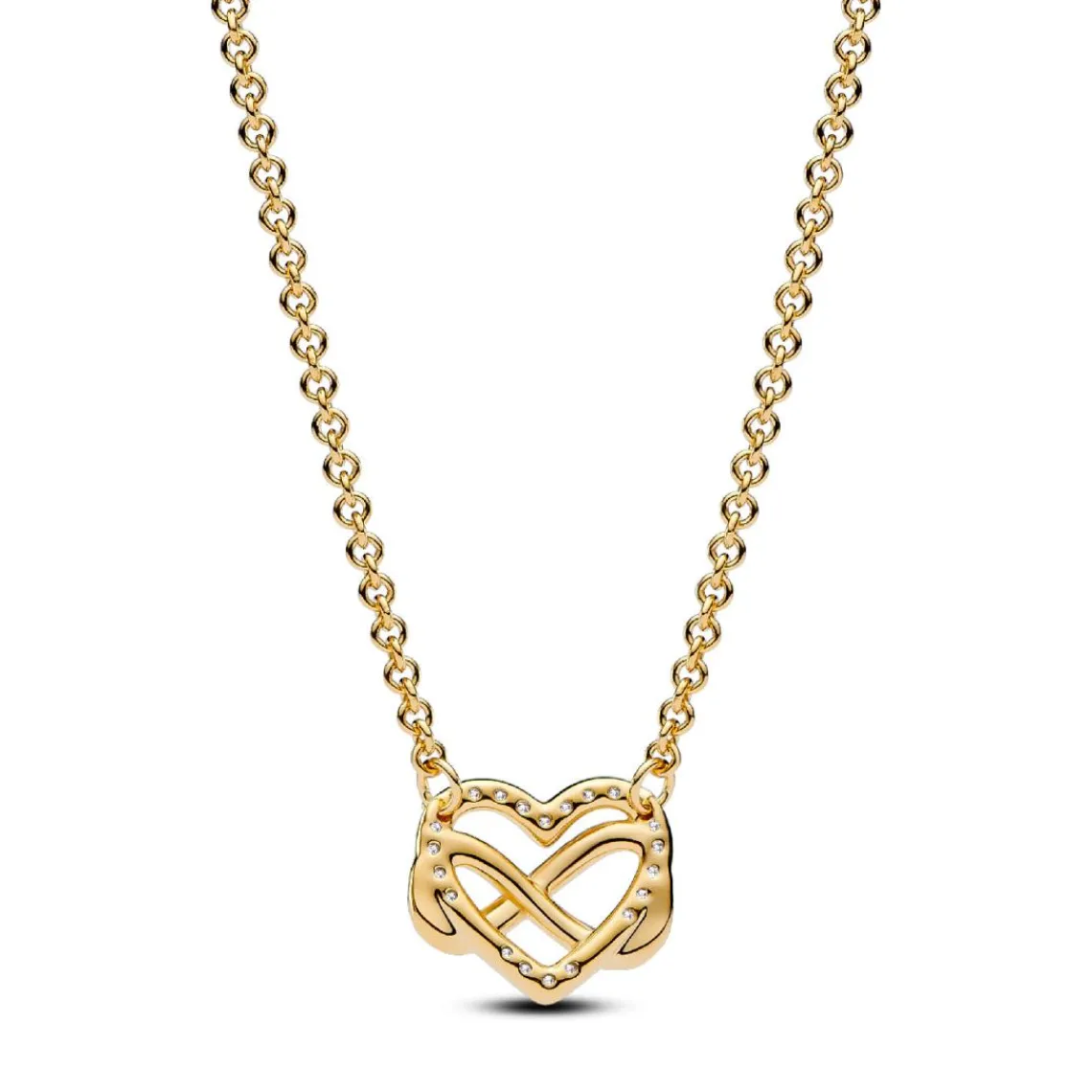 Pandora Collier Cœur de l’Infini Scintillant | Femme Collier Et Pendentif