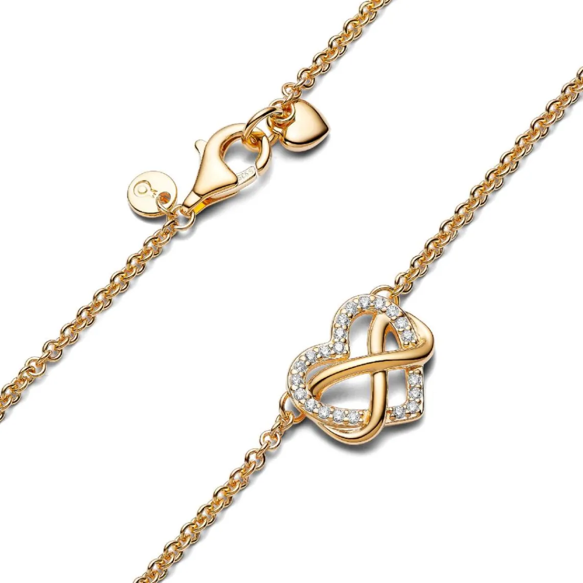 Pandora Collier Cœur de l’Infini Scintillant | Femme Collier Et Pendentif