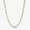 Pandora Collier Cœurs Imbriqués Doré | Femme Collier Et Pendentif