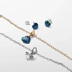 Pandora Collier Cœurs Imbriqués Doré | Femme Collier Et Pendentif