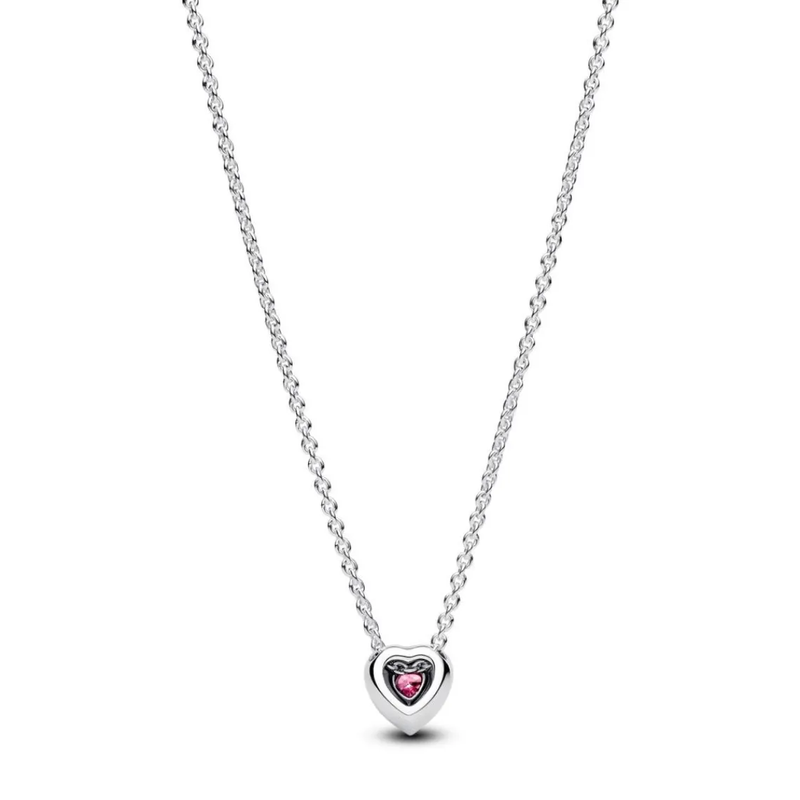 Pandora Collier Cœur Surélevé Rose | Femme Collier Et Pendentif