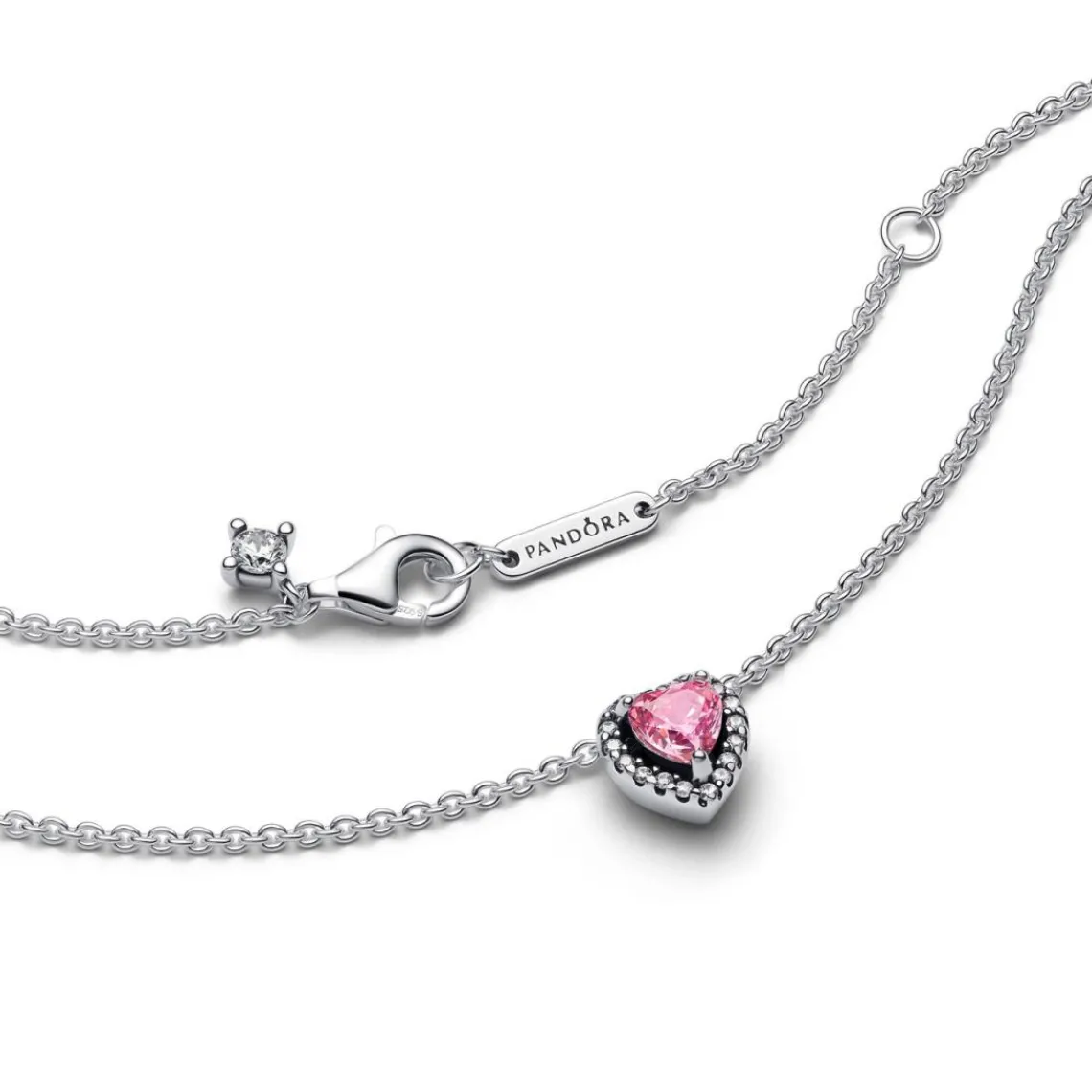Pandora Collier Cœur Surélevé Rose | Femme Collier Et Pendentif