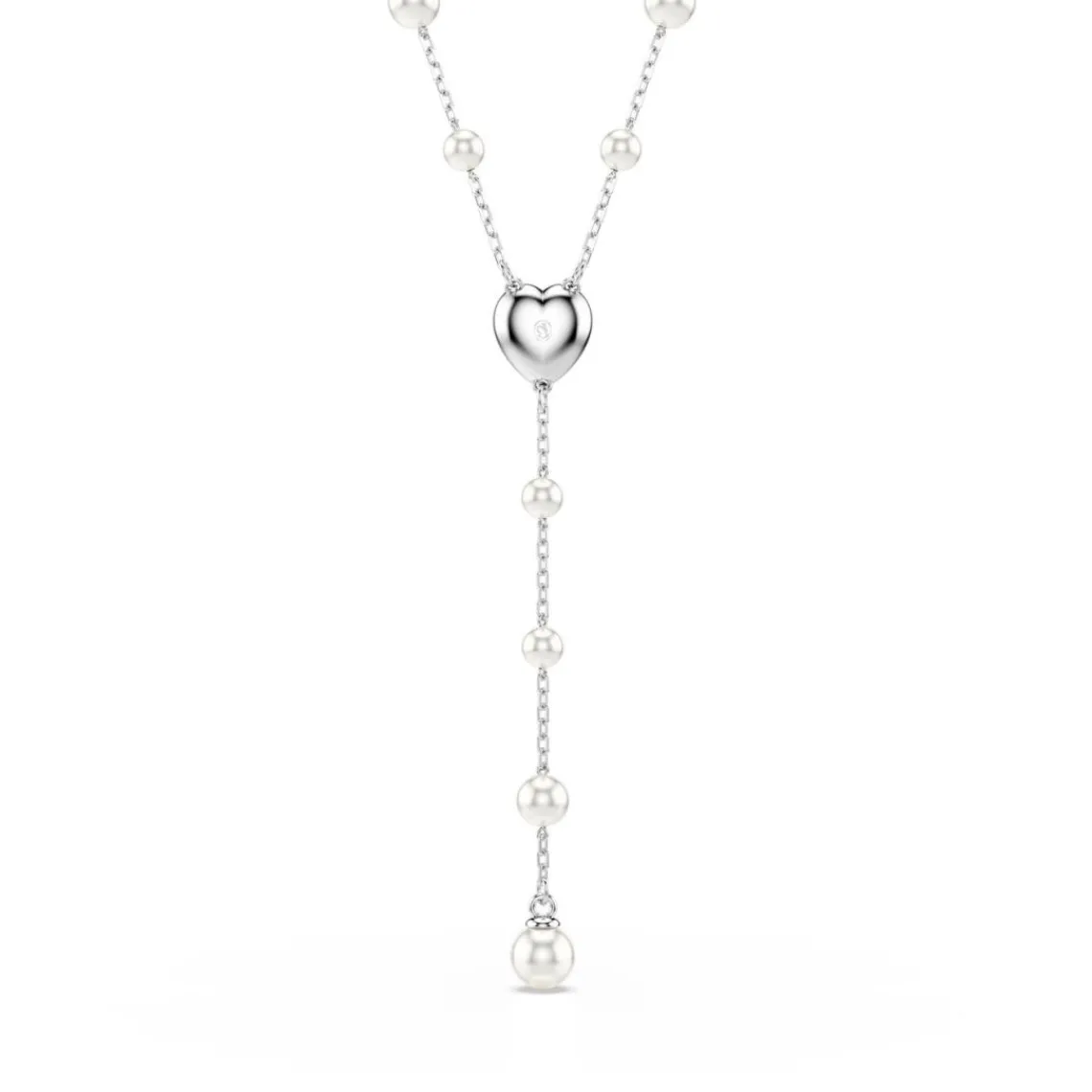 Swarovski Bijoux Collier en Y Ariana Grande x Swarovski, Tailles variées, Cœur, Blanc, Métal rhodié | Femme Collier Et Pendentif