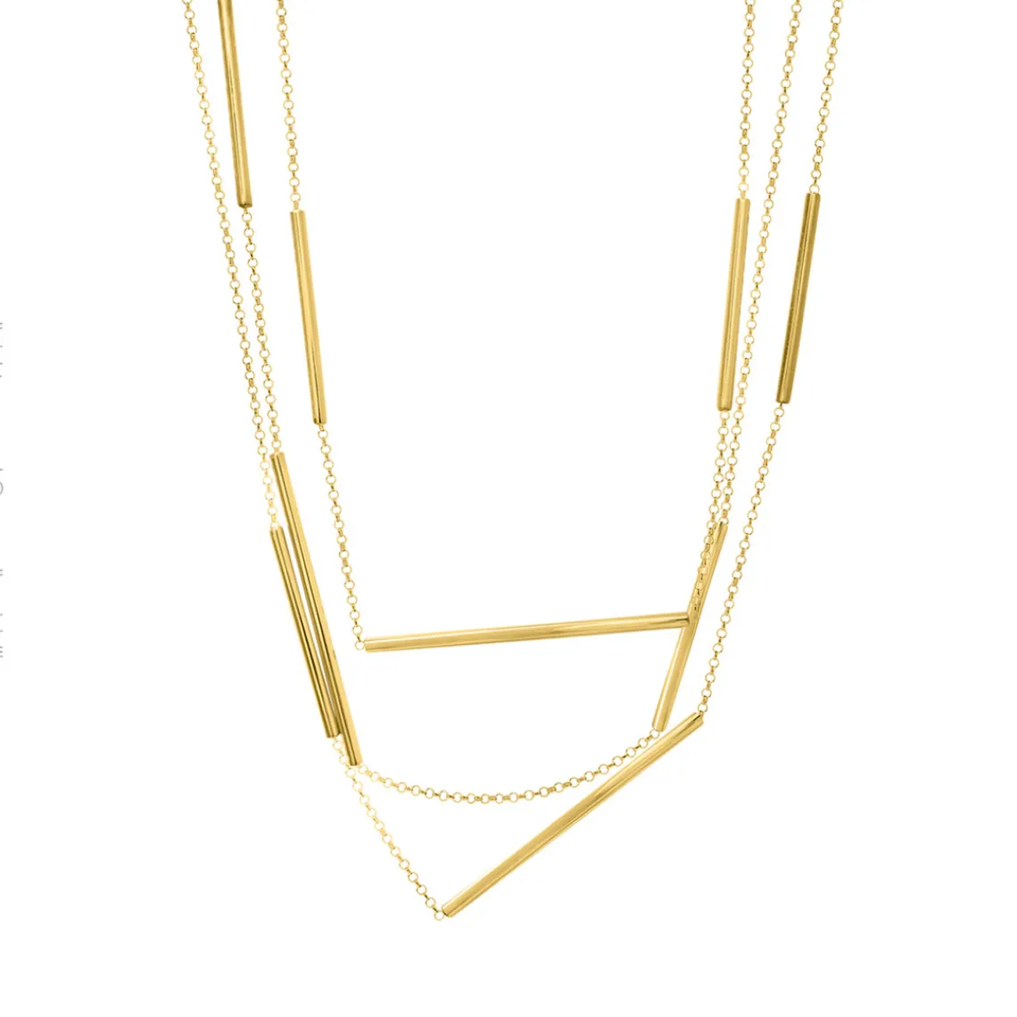 Diva Gioielli Collier et pendentif Ray 20108-006 - Argent Doré | Femme Collier Et Pendentif