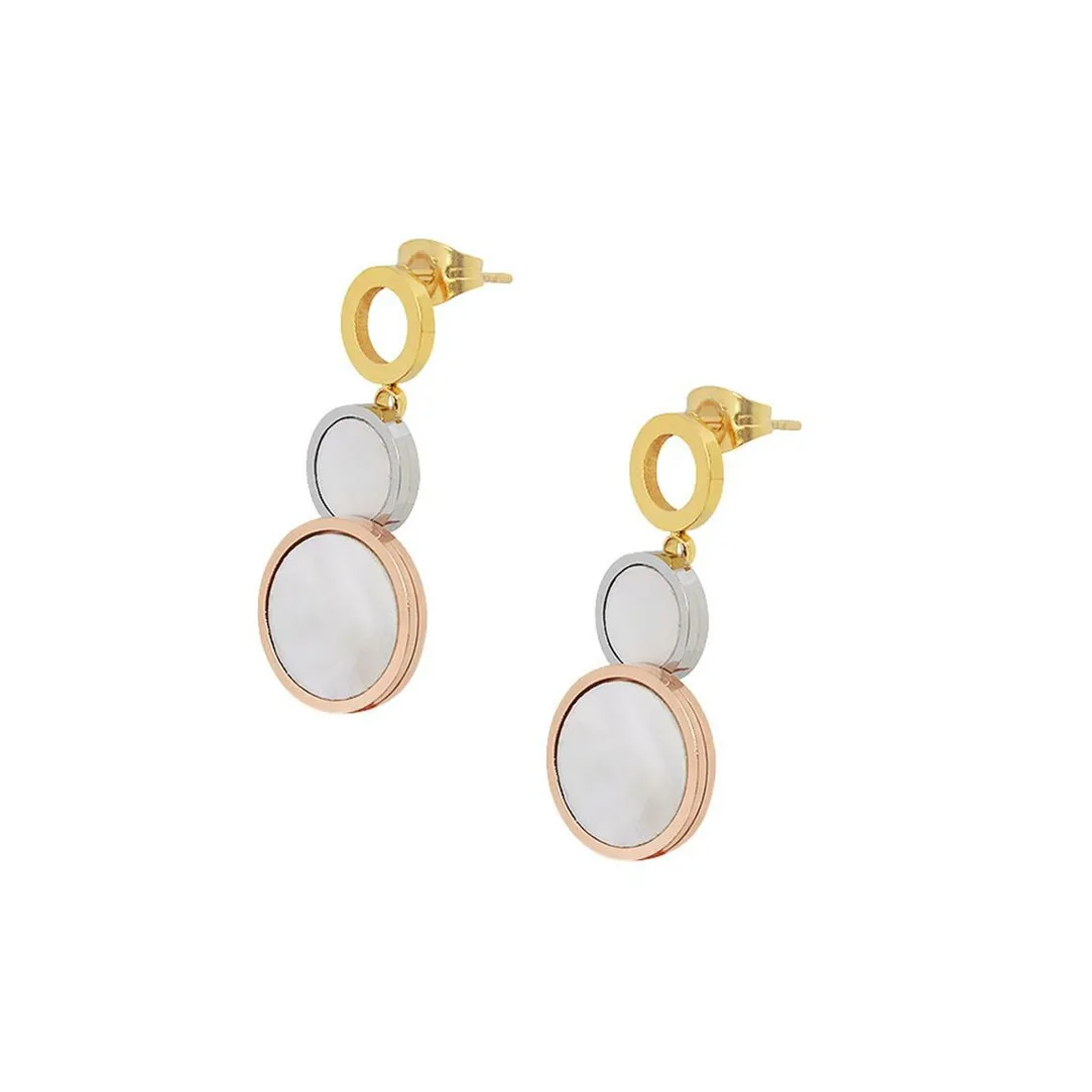 Edforce Collier et pendentif Femme 302-0100-S - Acier Doré | Femme Collier Et Pendentif