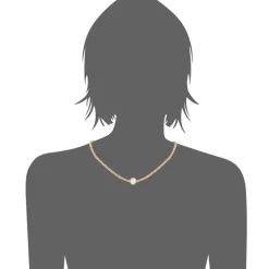 Edforce Collier et pendentif Femme 534-0116-N - Perle Doré | Femme Collier Et Pendentif