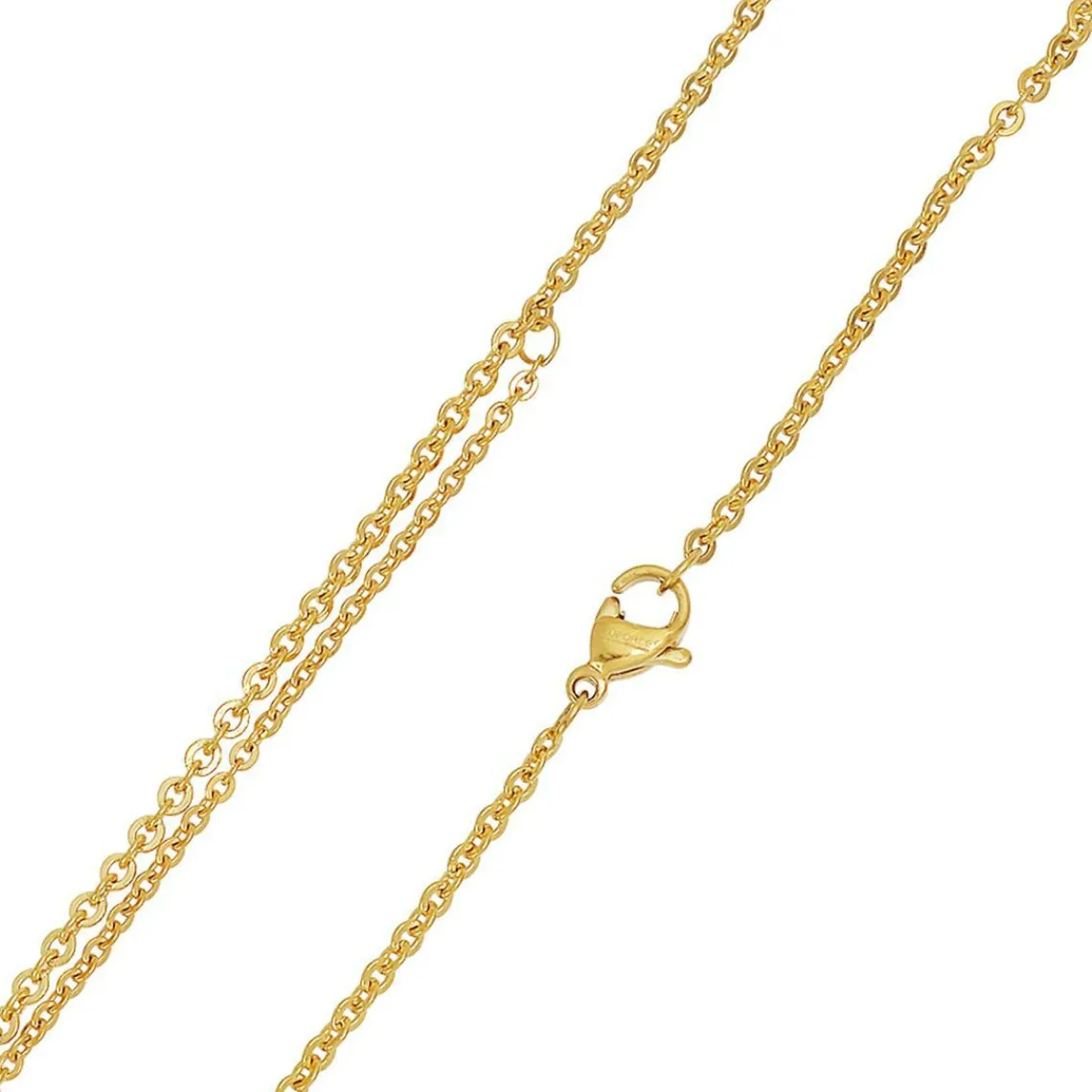 Edforce Collier et pendentif Femme 165-0151-S - Acier Doré | Femme Collier Et Pendentif