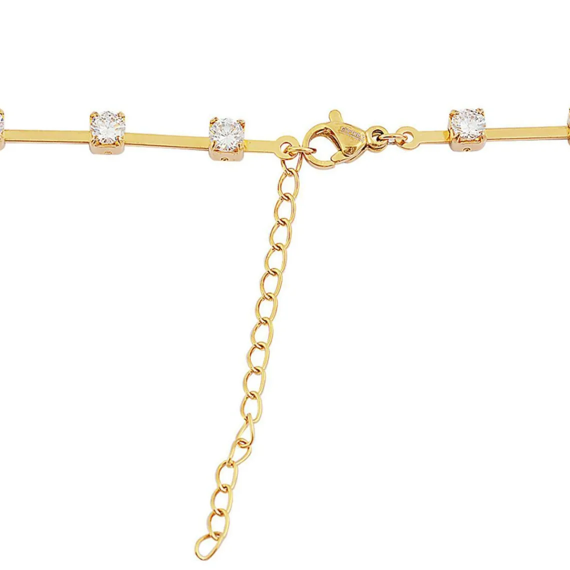 Edforce Collier et pendentif Femme 300-0127-S - Acier Doré | Femme Collier Et Pendentif
