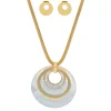 Edforce Collier et pendentif Femme 93-0840-S - Acier Doré | Femme Collier Et Pendentif
