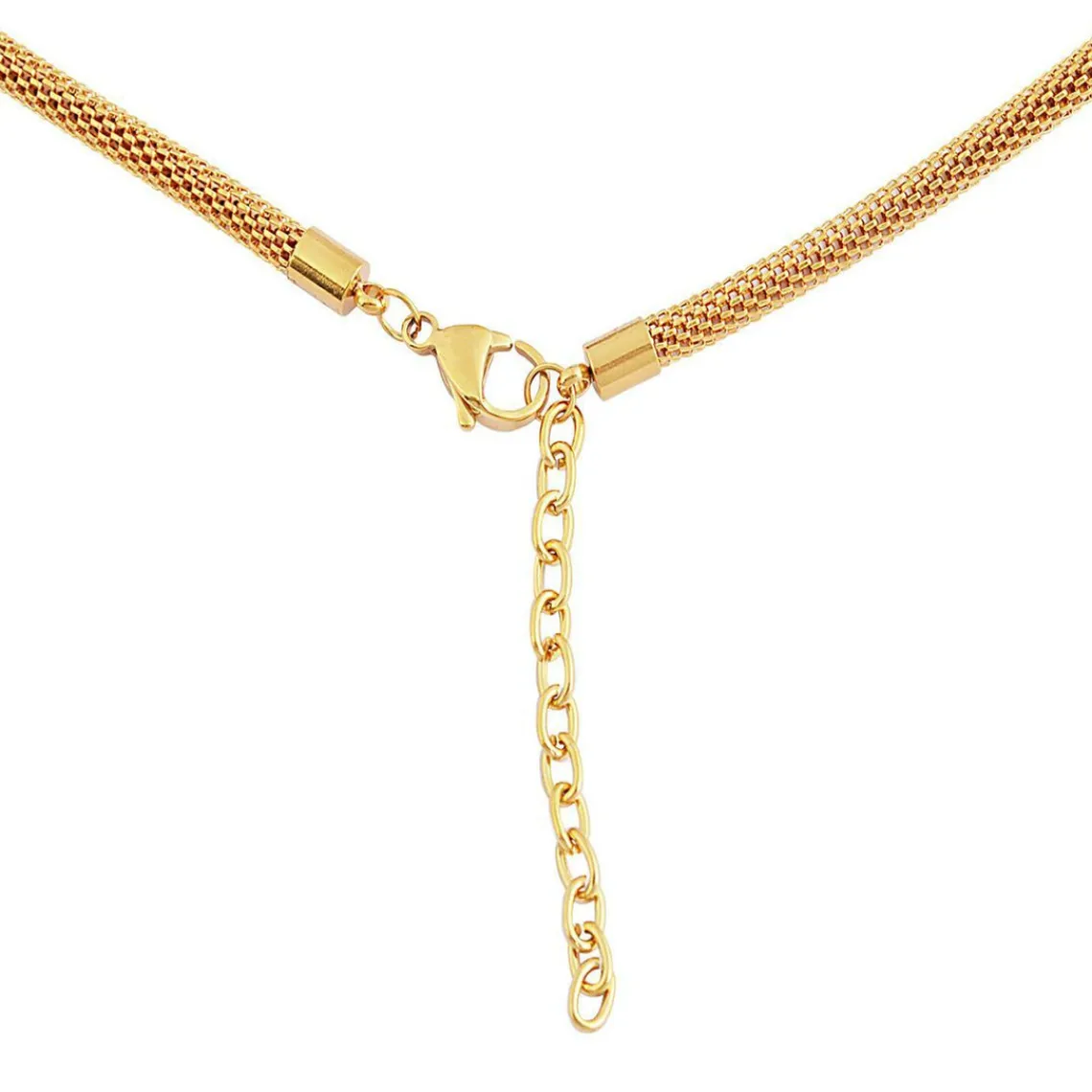 Edforce Collier et pendentif Femme 93-0840-S - Acier Doré | Femme Collier Et Pendentif