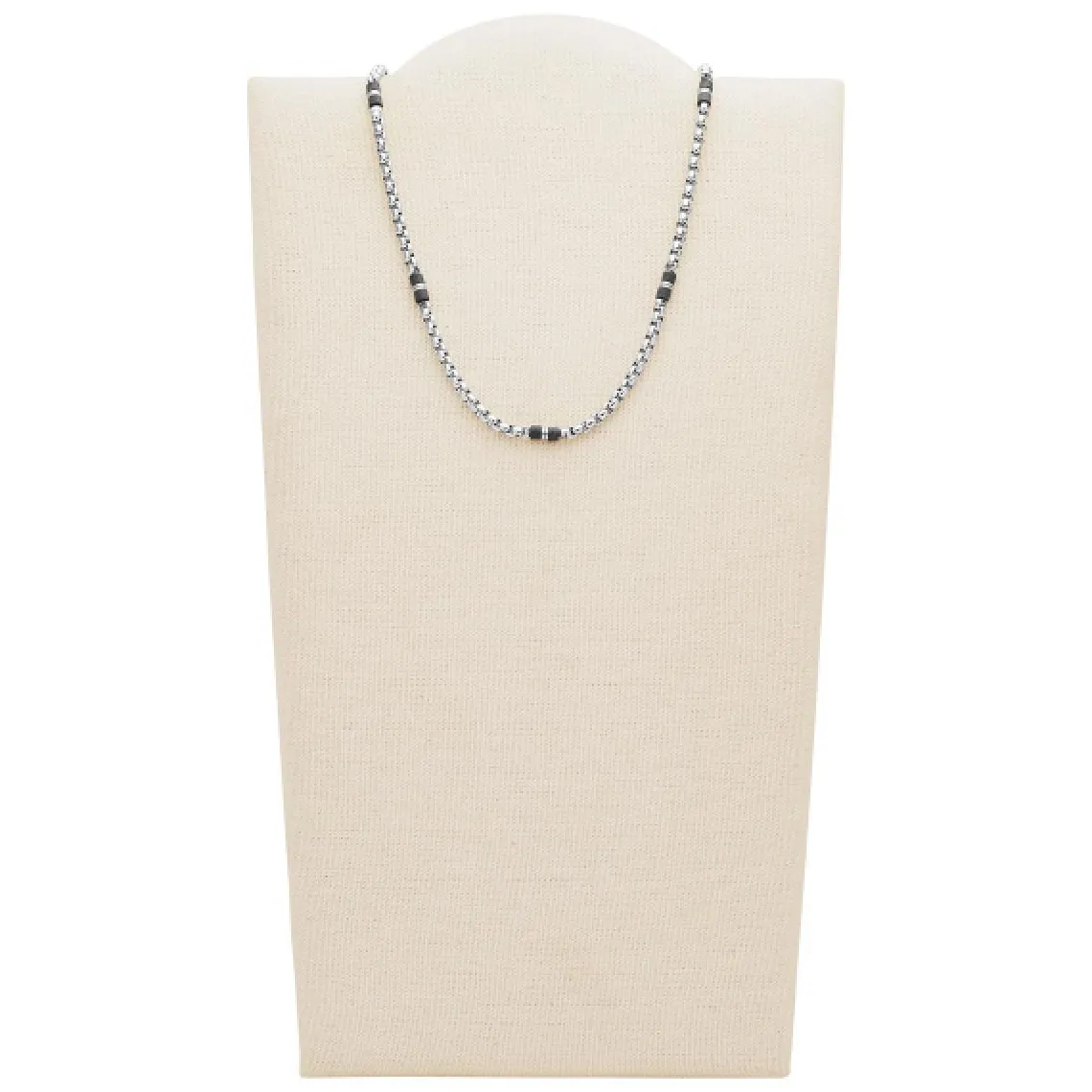 Fossil Bijoux Collier et pendentif Fossil JF03314040 - MENS DRESS Acier Argenté Homme | Homme Colliers Et Pendentifs
