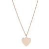 Fossil Bijoux Collier et pendentif Fossil Vintage Iconic JF03021791 - Collier et pendentif Acier Doré Rose Femme | Femme Collier Et Pendentif