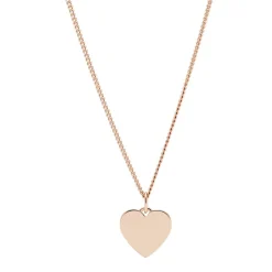Fossil Bijoux Collier et pendentif Fossil Vintage Iconic JF03021791 - Collier et pendentif Acier Doré Rose Femme | Femme Collier Et Pendentif