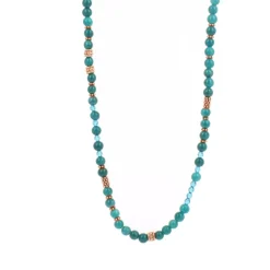 Les Interchangeables Collier et pendentif A59296 - Sautoir Bobo Chic Bleu Gris Femme | Femme Collier Et Pendentif