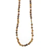 Les Interchangeables Collier et pendentif A60204 - Sautoir Bobo Chic Oeil du Tigre Femme | Femme Collier Et Pendentif