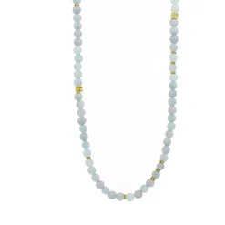 Les Interchangeables Collier et pendentif A59278 - Sautoir Bobo Chic Bleu Ciel Femme | Femme Collier Et Pendentif